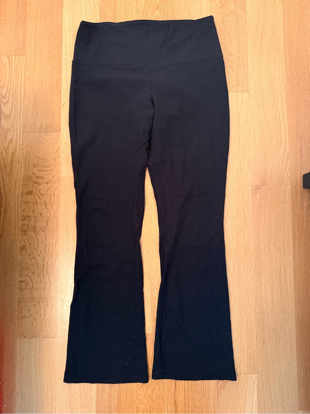 Lululemon Align Ribbed Black High-Rise Flare Leggings